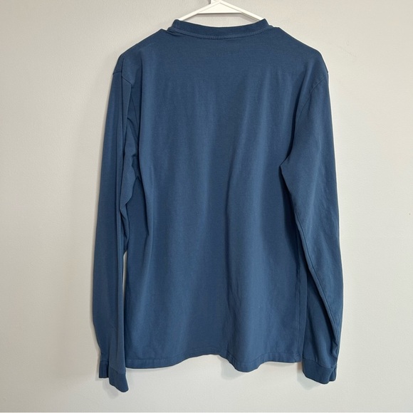 Birddogs Blue Long Sleeve Crewneck Relaxed Fit T-Shirt Men’s Size Large - Picture 4 of 5